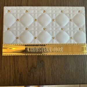 Dior White and Gold Star-Studded Quilted Pallette Couture NWOB